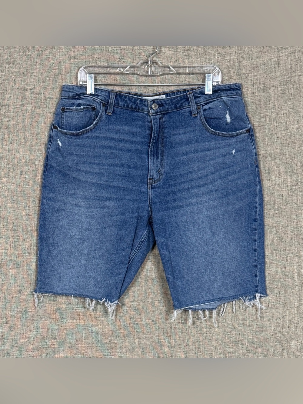 Abercrombie & Fitch The Skinny High Rise Curve Love Bermuda Jean Shorts